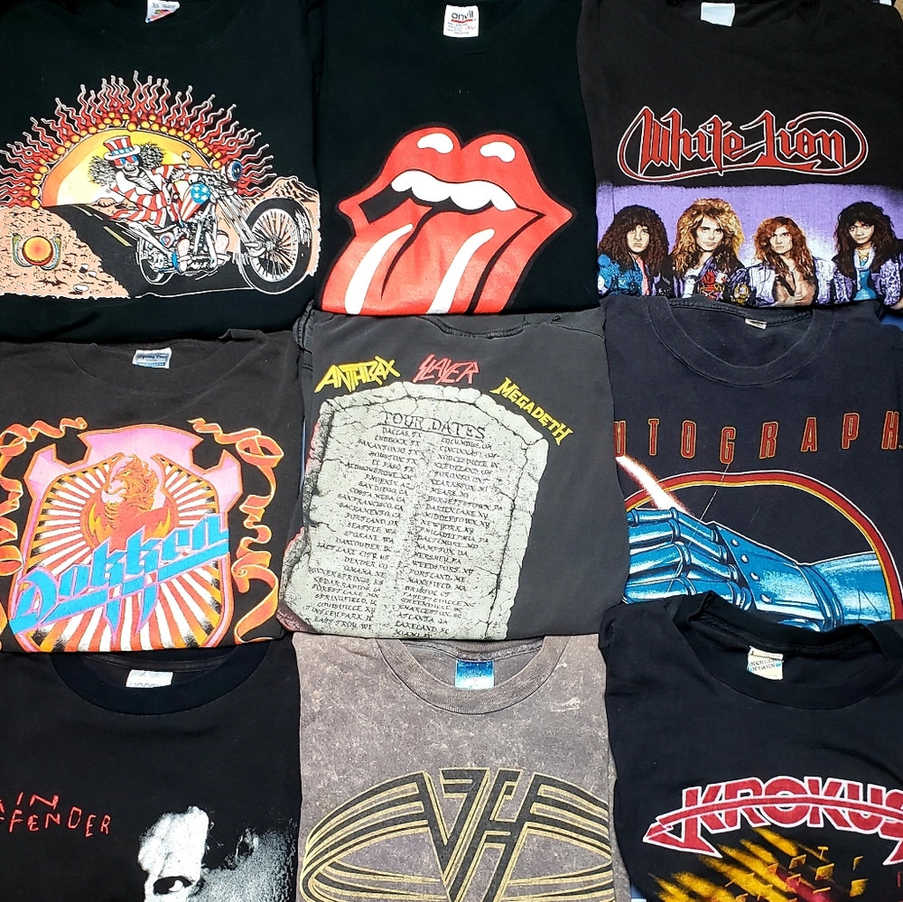 80s 90s Vintage concert shirt tour and band BUYSELL
